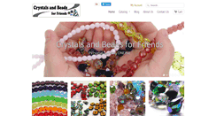 Desktop Screenshot of crystalsandbeadsforfriends.com
