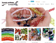 Tablet Screenshot of crystalsandbeadsforfriends.com